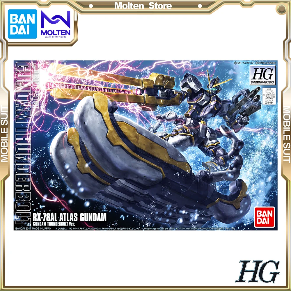 BANDAI Original HG 1/144 RX-78AL Atlas Gundam Gundam Thunderbolt Ver. Gunpla Model Kit Assembly/Assembling