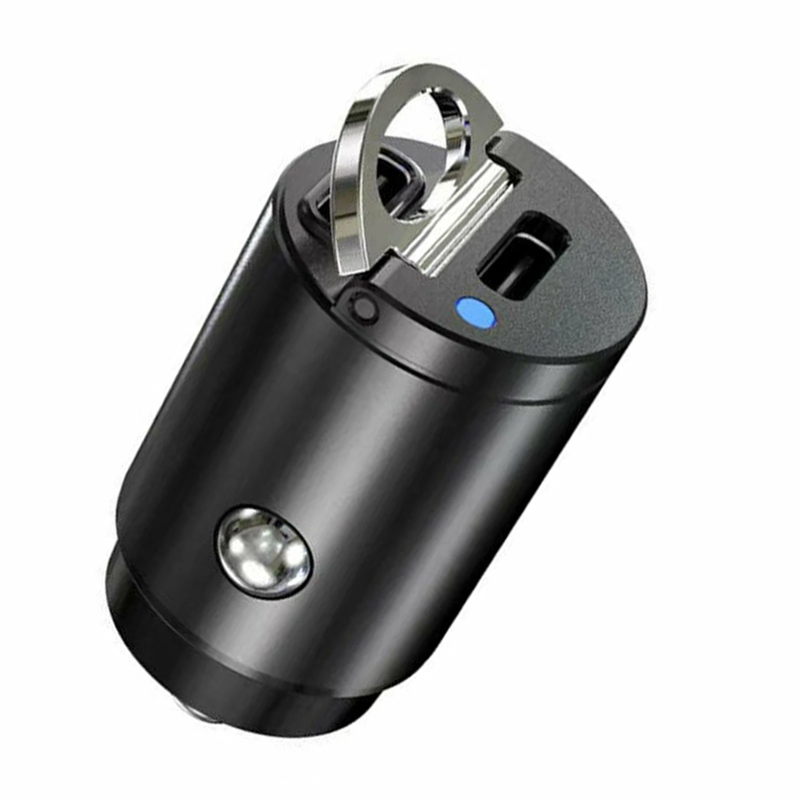 

Автомобильное зарядное устройство для телефона Mini Dual USB Type-C PD, 30 Вт, адаптер для быстрой зарядки, аксессуары, переходник для подсветки сигаре...