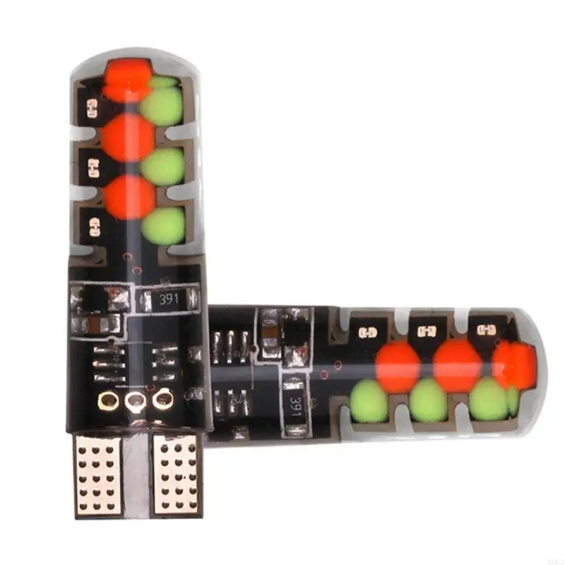 D0UC 2шт T10 W5W RGB светодиодная лампа автомобильный купольный светильник для чтения с