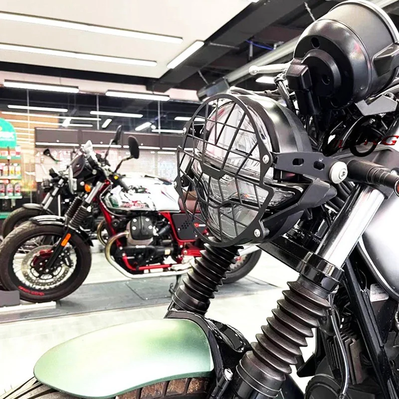 Защитная крышка для мотоциклетной фары защитный гриль Moto Guzzi V7 850 Stone Special V9 Bobber 2023