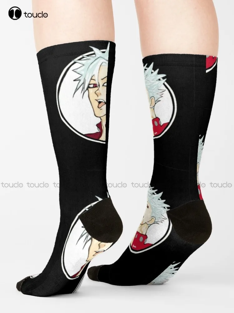 

Seven Deadly Sins - Ban (Sin Of Greed) Socks Hiking Socks Women 360° Digital Print Gd Hip Hop Street Skateboard Socks Girls Art