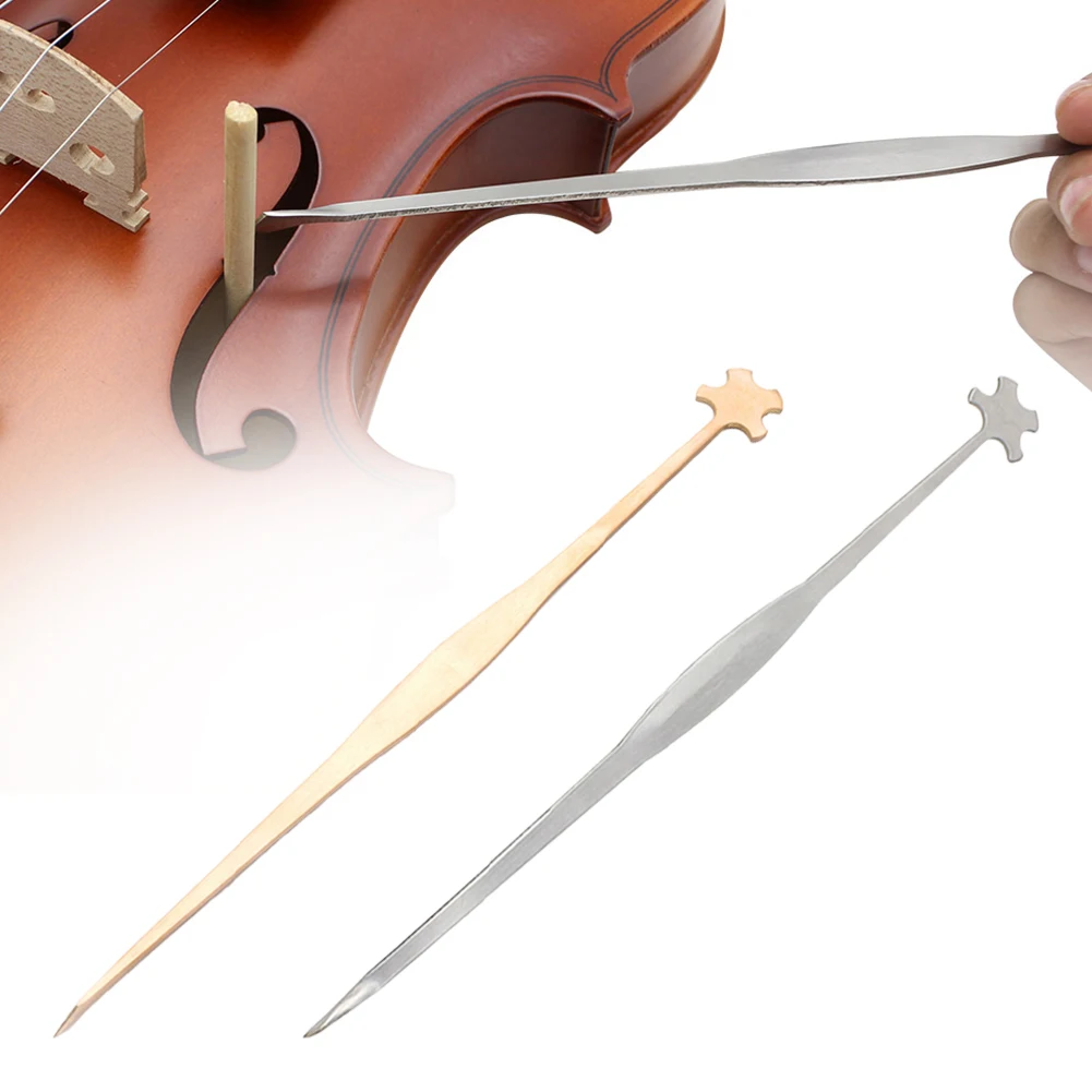 

Viola Violin Sound Post Setter Upright Luthier Tool Accessories Gold /Silver Stringed Instruments Inner Violin Parts