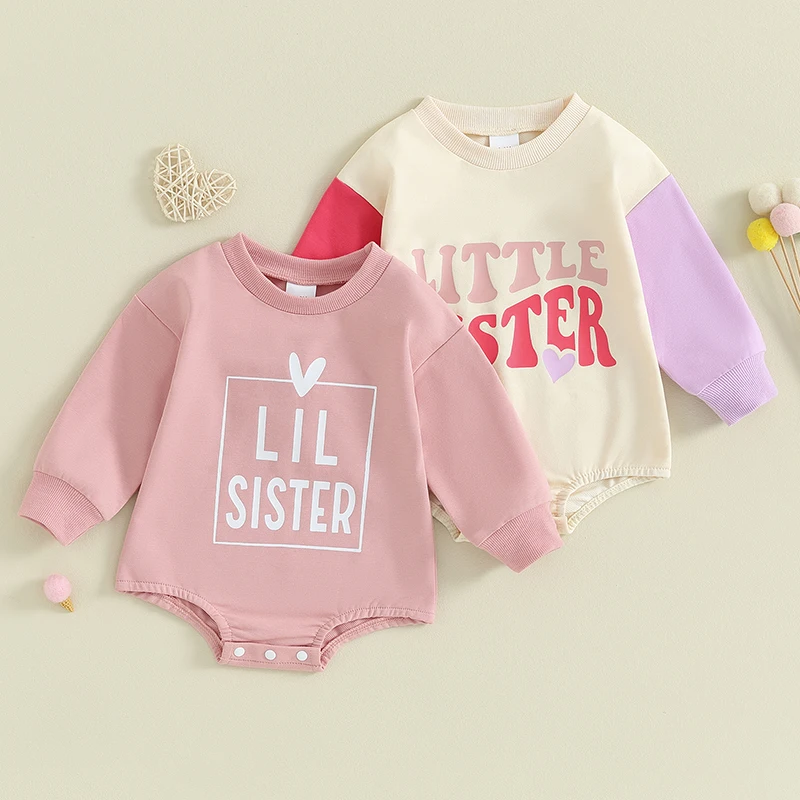

Осенняя детская одежда, свитшоты для девочек, комбинезоны, детские комбинезоны с буквенным принтом и длинными рукавами для младенцев, Одежда для новорожденных