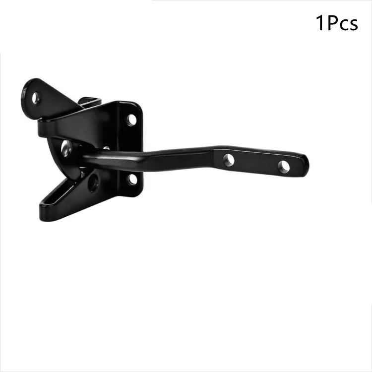 

Автоматический замок для ворот, стальной черный замок с гравитационным рычагом, для деревянных ворот