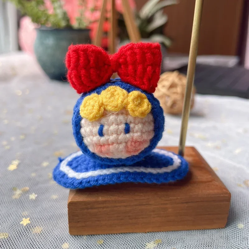 Новая шерстяная заколка ручной работы вязаная крючком для волос милый детский