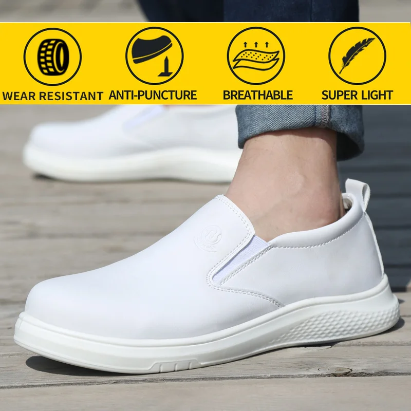 

Men Anti-smashing Work Shoes Safety Shoes Fashion Comfortable Indestructible Anti-Puncture Construction Anti-static