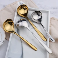 soup spoon ladle stainless steel pot spoons with long handle spoon cooking utensils scoop tableware spoon kitchen accessories