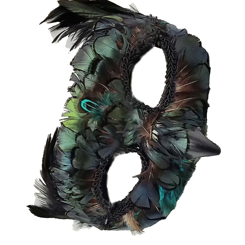 Маска на Хэллоуин с клювом Венецианская маска Полумаска для лица Маскарадная