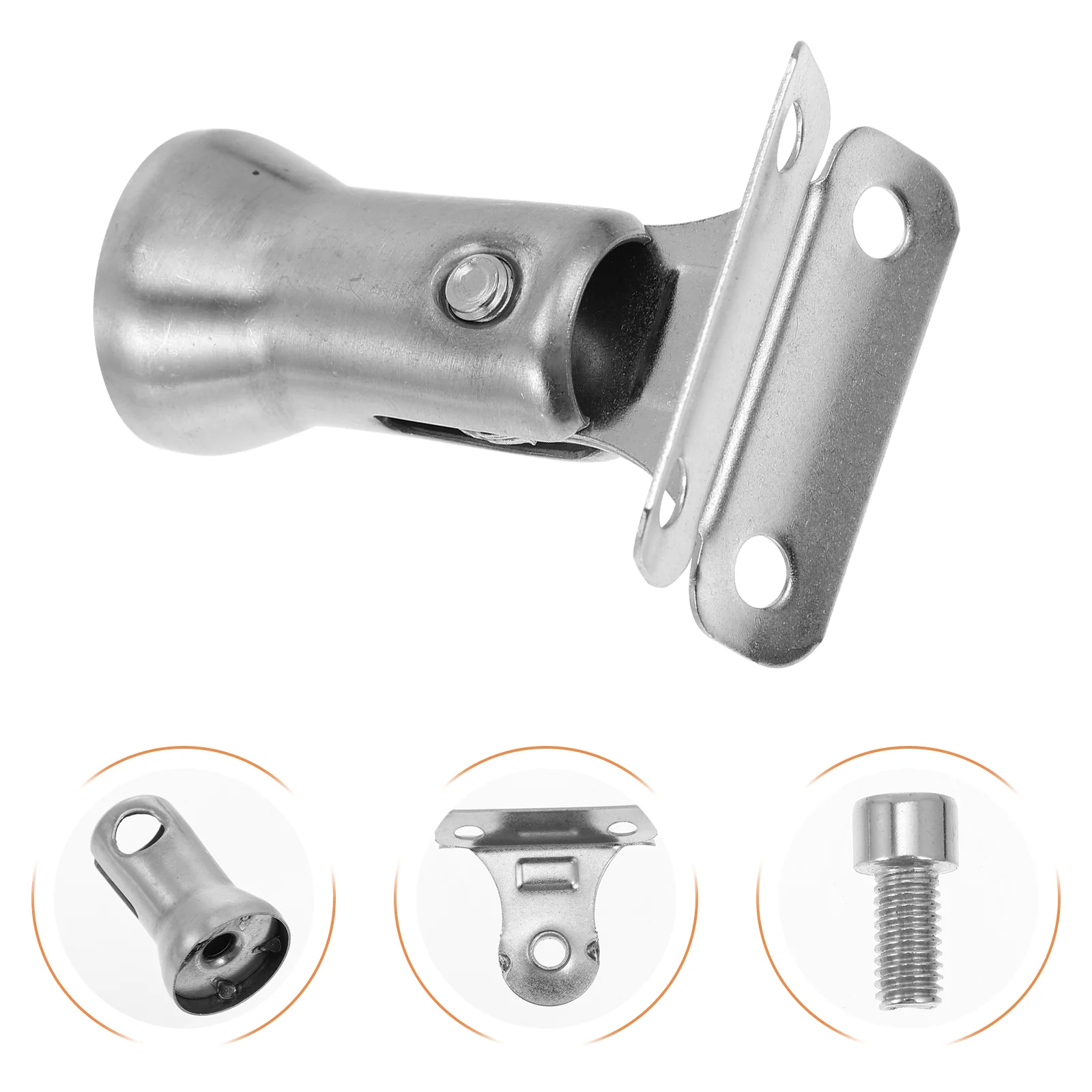 

4 PCS Stair Rail Bracket Metal Stand Banister Bracket Stairway Support Hardware Metal Brackets