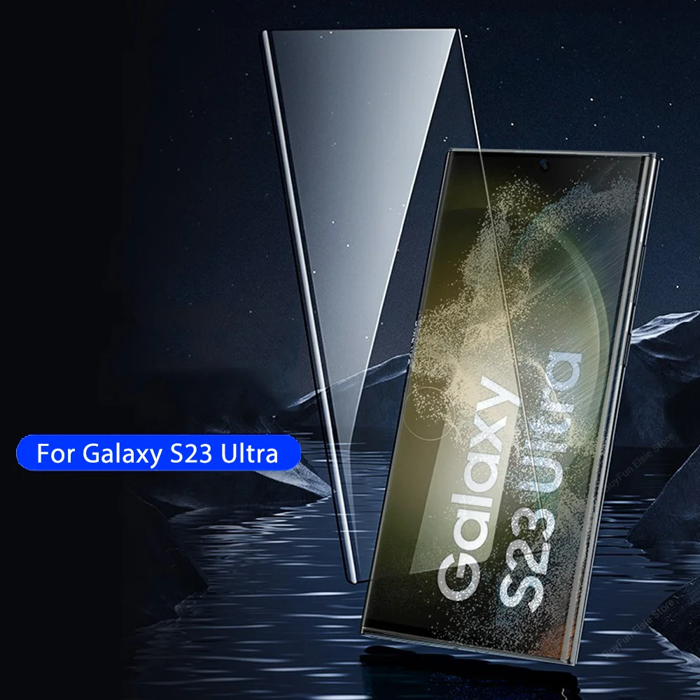 

Full Curved Glass For Samsung Galaxy S23 S22 Ultra 5G Tempered Glass Screen Protector S23Ultra S22Ultra 6.8'' 9H Protective Film