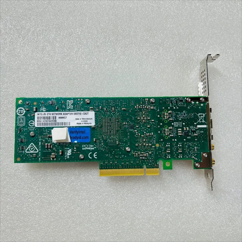 Фото Запчасти для сетевой карты XXV710-DA2T XXV710 A2TLG1P5 PCIE с двумя портами 25G 10 Gigabit и синей маркировкой №2