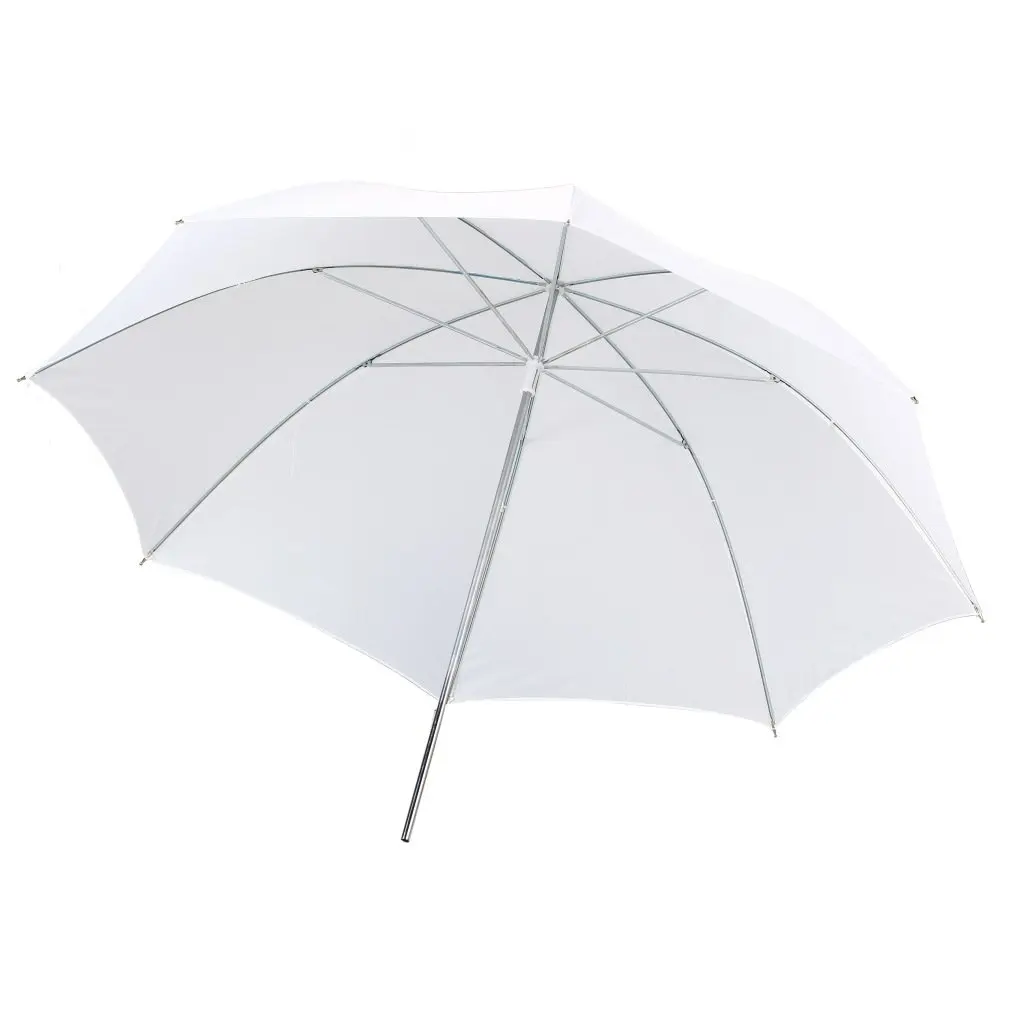 

Lightweight 33in 83cm Pro Studio Photography Flash Translucent Soft Lambency Umbrella White Nylon Material Aluminum Shaft