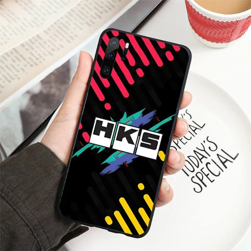Спортивный автомобиль HKS JDM аксессуары чехол для телефона Huawei P50 P40 P30 Pro Lite P Smart 2021