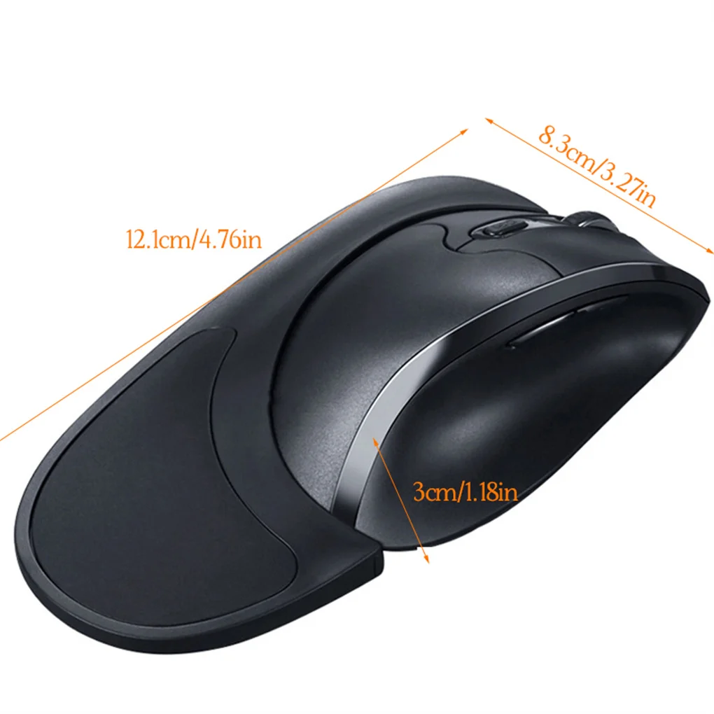 

Беспроводная мышь, эргономичная мышь для левой руки, быстрая прокрутка, USB-приемник для ПК, компьютера, ноутбука