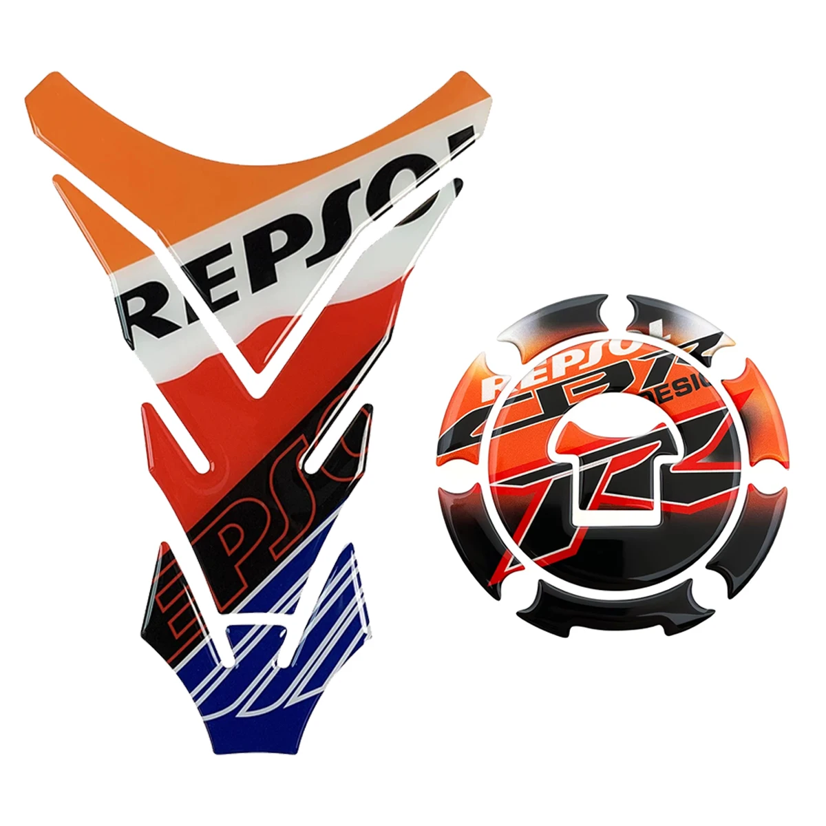 

Для Honda Repsol CB650R CBR 650R CB500R CBR1000RR 400R 3D гелевая крышка топливного бака, наклейки, аксессуары для бензобака мотоцикла, наклейка