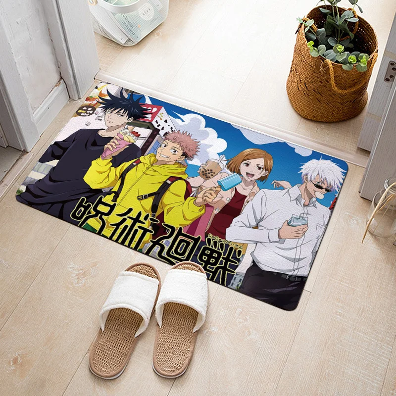 

Mat Kitchen Bedroom Carpet Soft Anti Slip Printed Rug For Home And Comfort Jujutsu Kaisen Anime Prayer Rug Parlor Mat Area Rugs