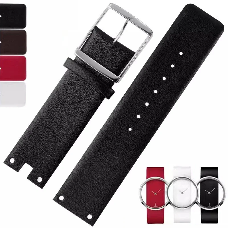 Ремешок для часов CK K94231 K9423101 мягкий прочный мужской браслет из натуральной кожи