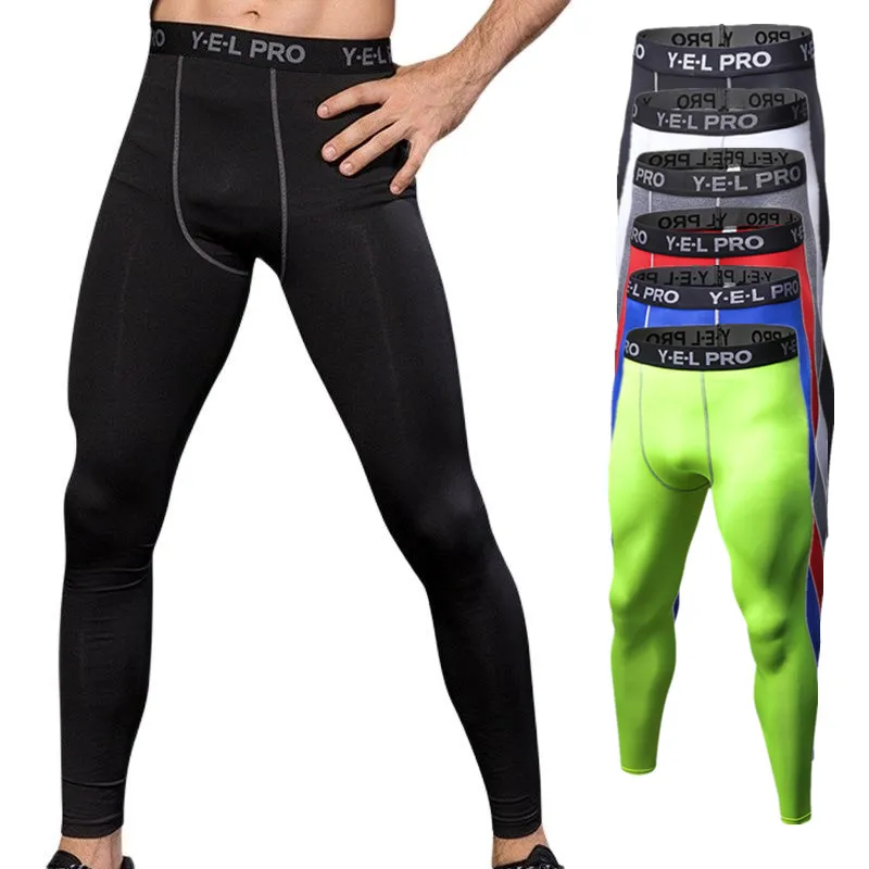 

Big Size Men PRO Gym Trousers Compression Boy Exercise Tights Cycling Basketball Training Fitness Running Skinny Pants Quick Dry