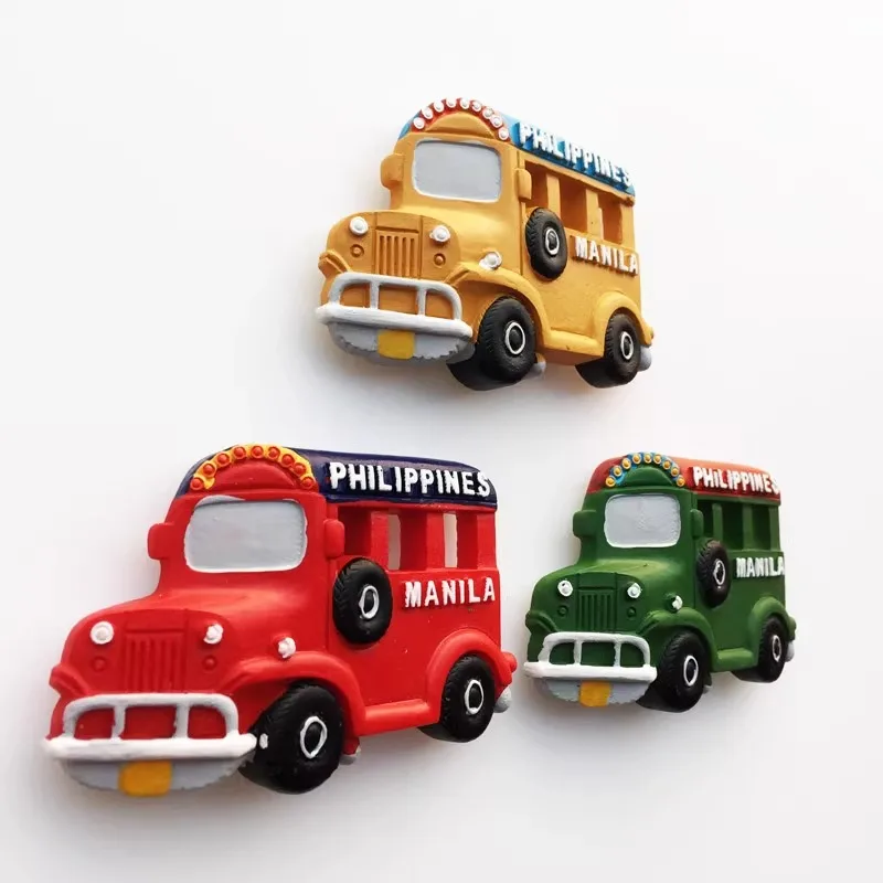 Желтая модель автомобиля наклейка на холодильник Тайланд Филиппины Манила