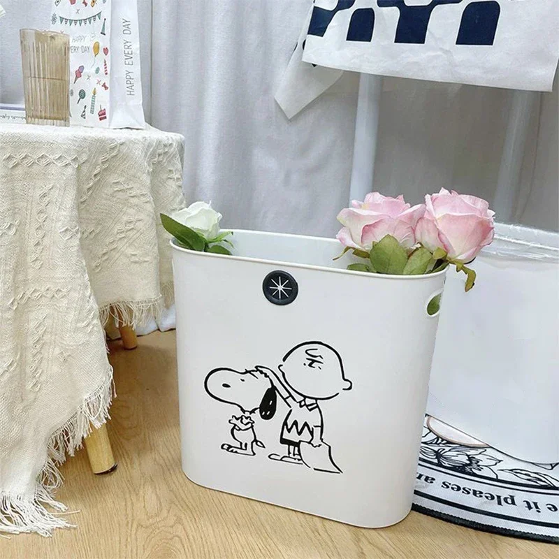 Милая мусорная корзина Snoopy для туалета ванной спальни мусорные корзины мусора