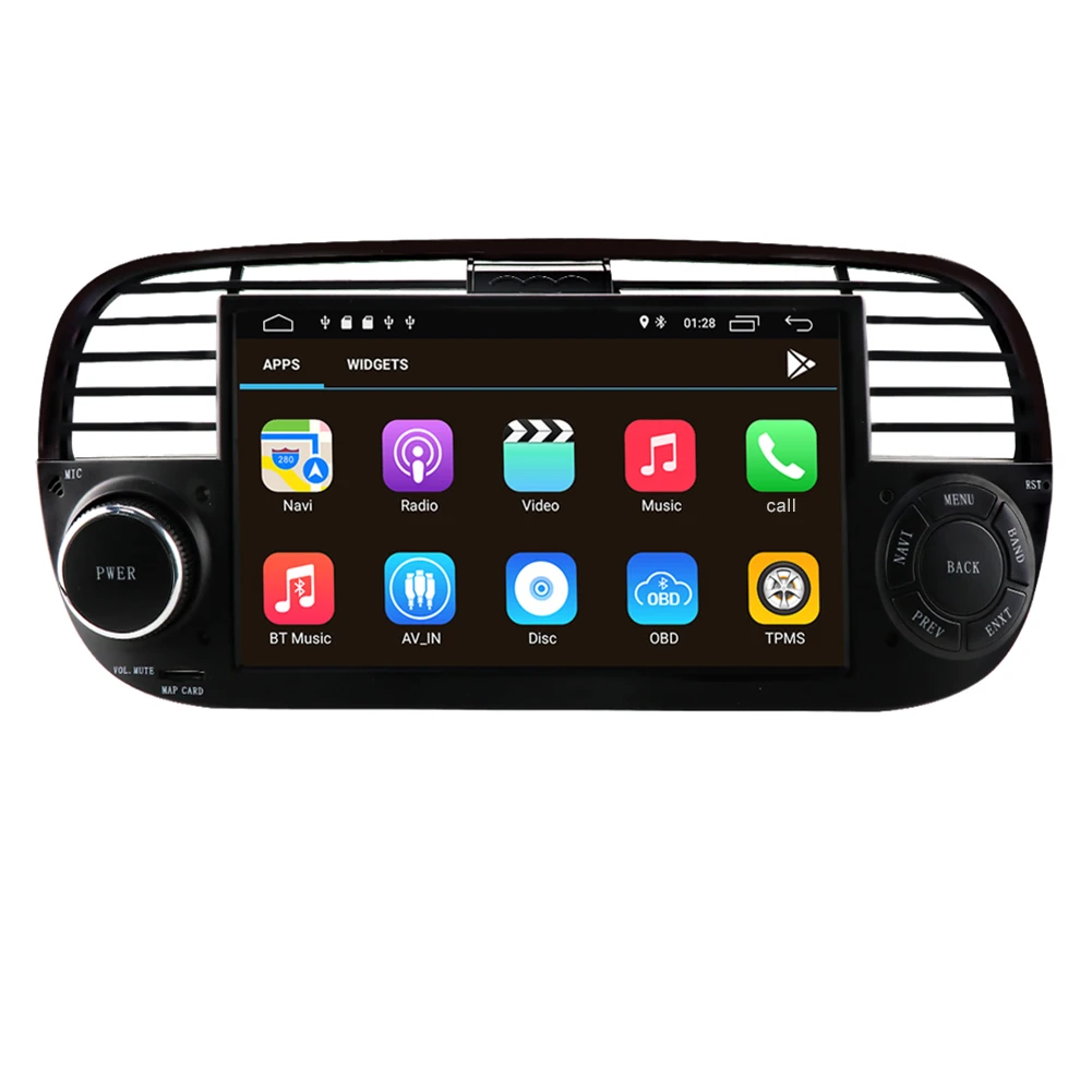 

7inch Car Player RCA Wire Harness For Carplay Car Stereo Radio GPS RDS WIFI For Fiat 500 2007-2014 2GB+32GB FM Radio