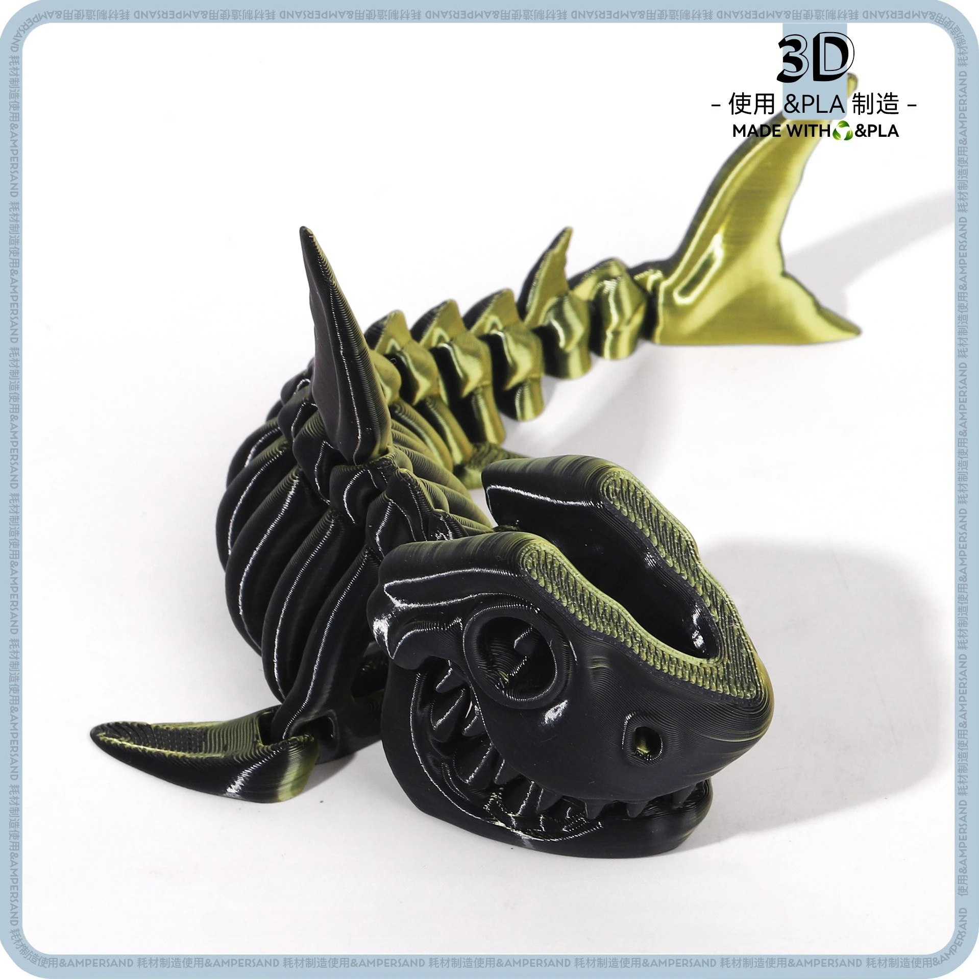 

MOONBIFFY 3D Печатная Акула Декоративная Фигурка