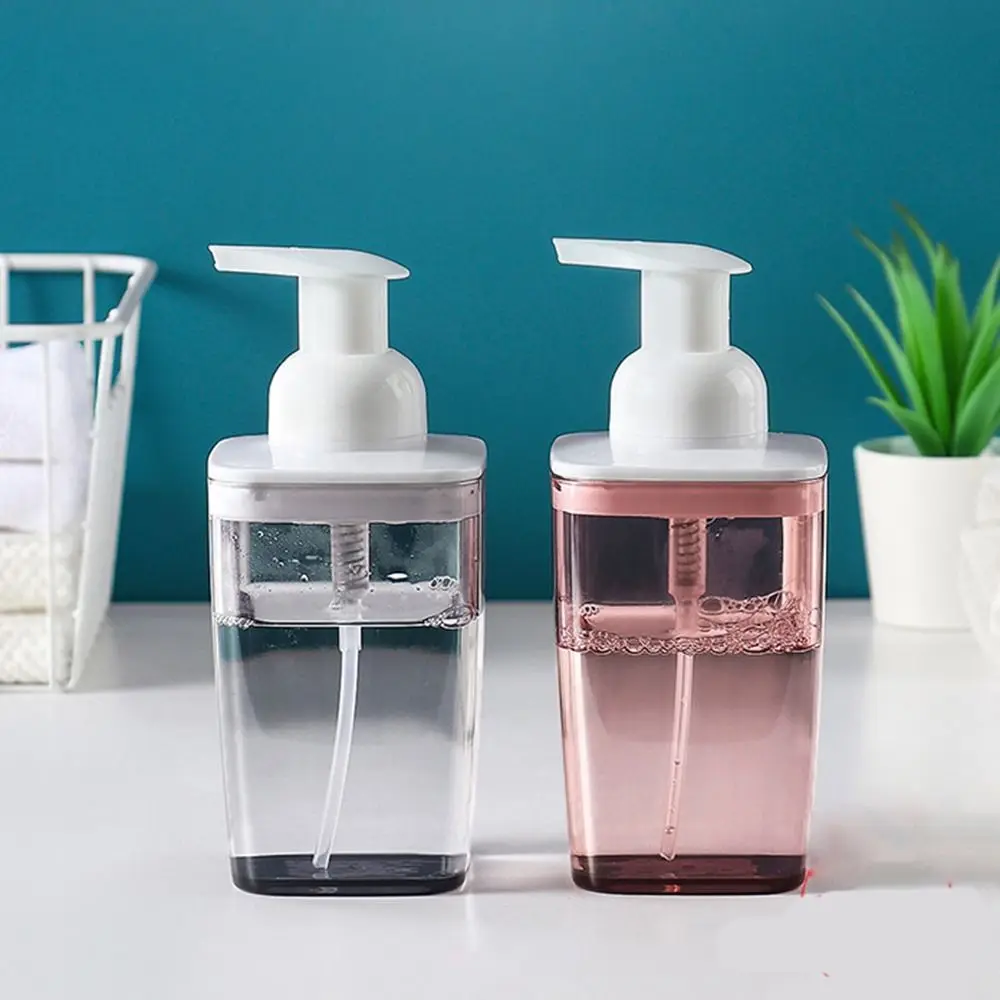 

420ml Family Bathroom Facial Cleanser Hand Sanitizer Soap Plastic Pump Bottle Dispenser Liquid Pump Container Foam Bottle