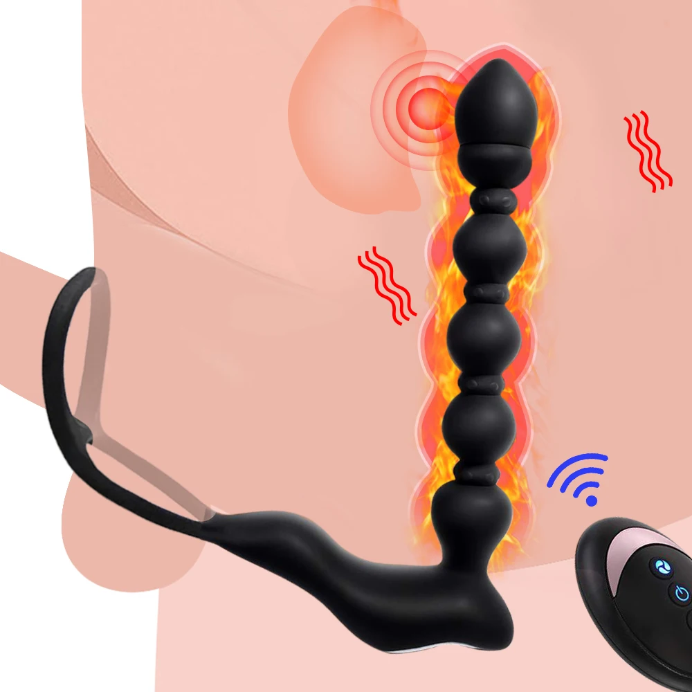 Мужской массаж простаты Анальные шарики вибратор для мужчин мастурбатор