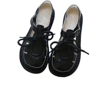 2022 fairy wind soft soled sandals female literary students thick soled summer new japanese academic style lolita jk role play