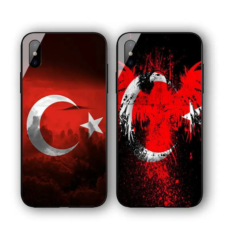 

Turkish Flag Phone Case For Iphone 11 12 13 14 Pro Max 7 8 Plus X Xr Xs Max Se2020 Tempered Glass Cove