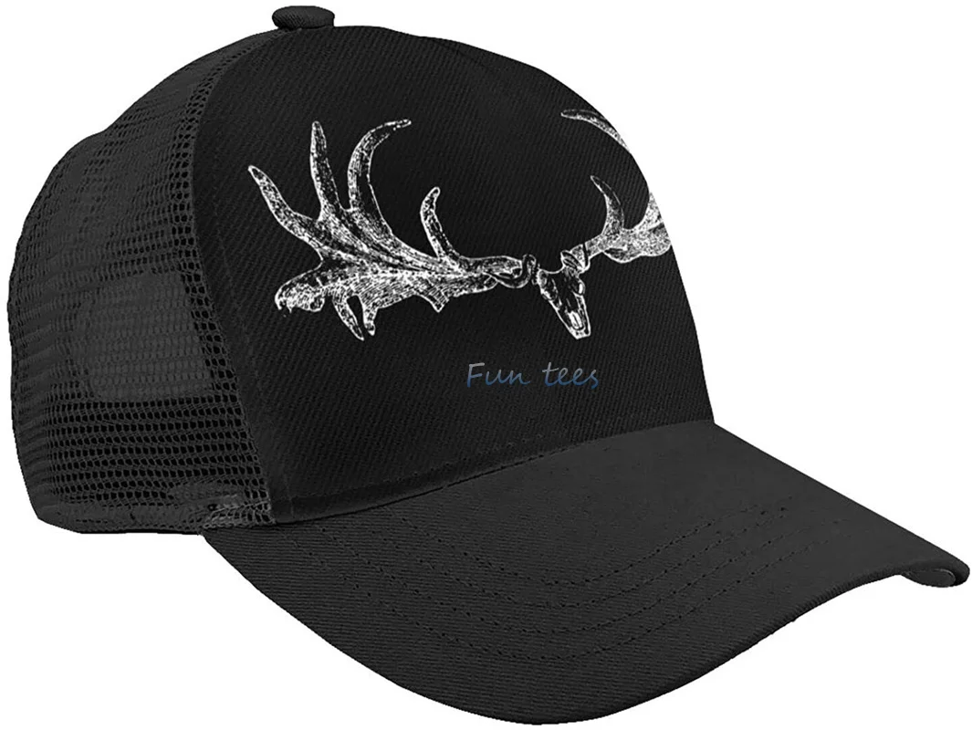 

Шапка унисекс для мужчин и женщин, сетчатая шапка в виде головы оленя, черепа, охоты, черного цвета