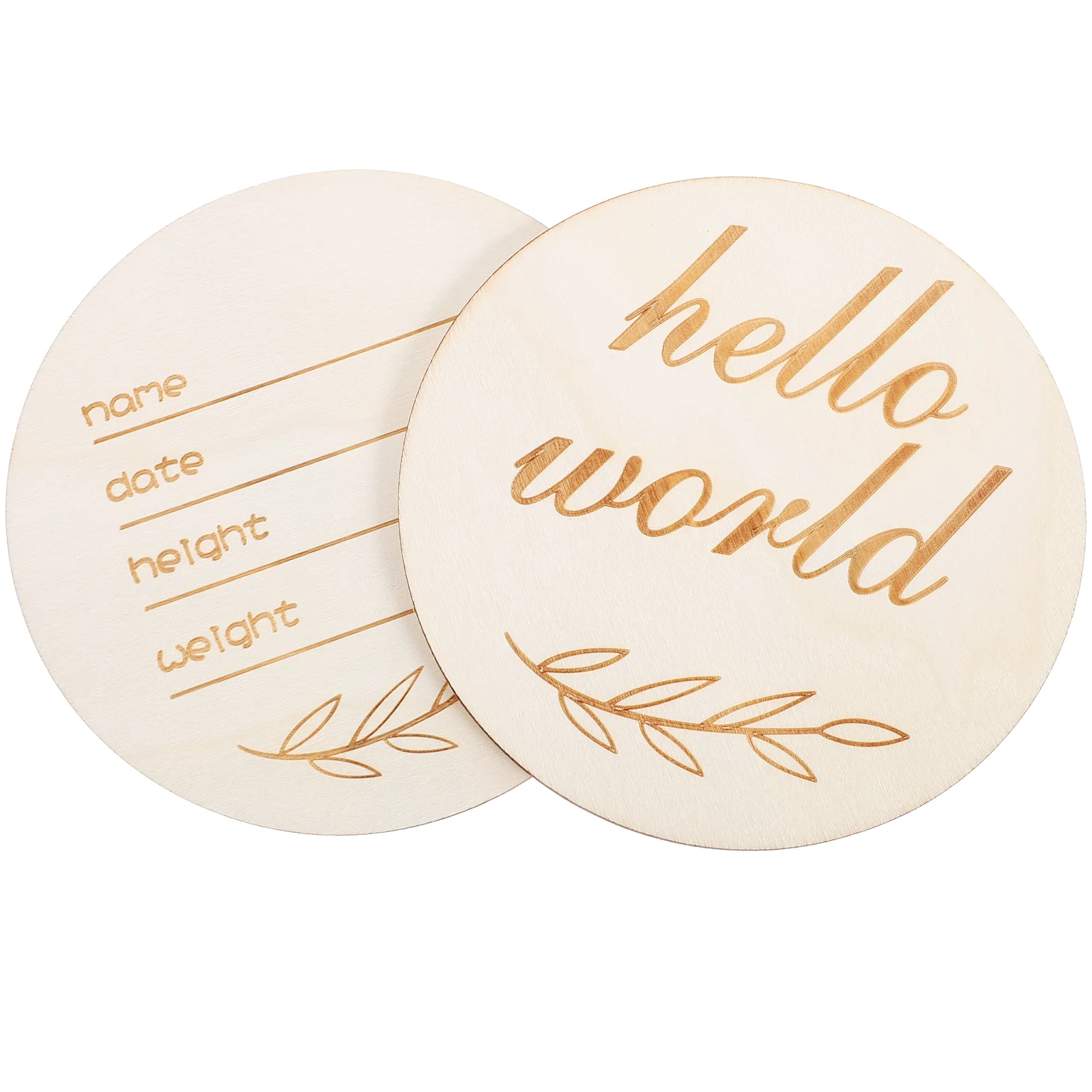 Детская табличка с объявлением о рождении круглые эмблемы именная бирка