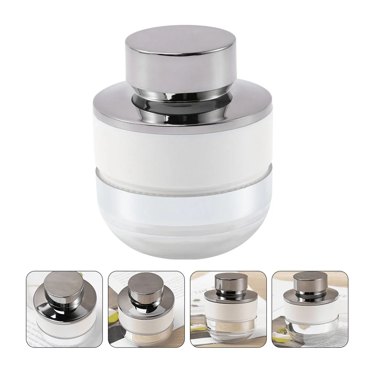 

Powder Puff Box Case Containerloose Containers Makeup Lidcake Empty Powdery Baby Holder Boxes Jars Ladies Blusher Refillllable