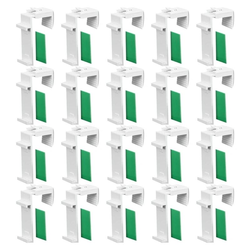 20/60 шт. держатель для карнизов кронштейн рулонных жалюзи регулируемый зажим