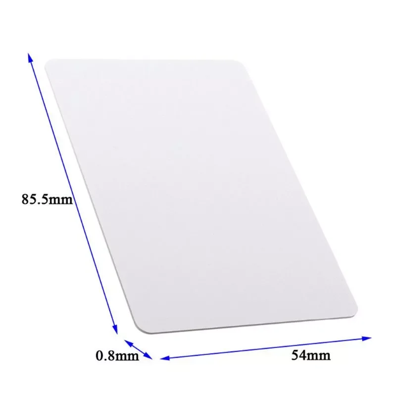 

13.56MHZ Contactless White PVC Card High Frequency IC Cards RFID Key Tag Access Control NFC Card