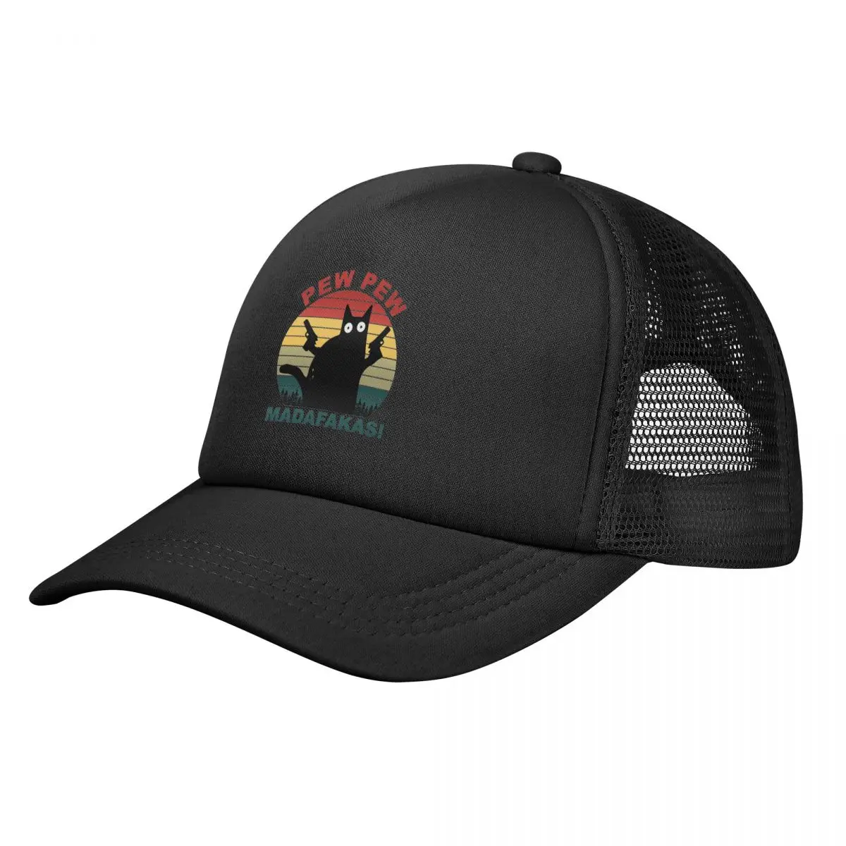 

Funny Pew Pew Madafaka Beanie Baseball Cap for Men Women Bulk Snapback Trucker Hats Adjustable Unisex Fishing Mesh-Back Hats