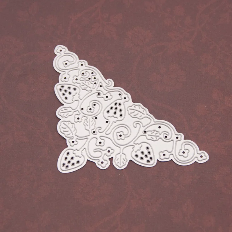 Kawaii клубника кружево металлические Вырубные штампы Сделай Сам Скрапбукинг вырез