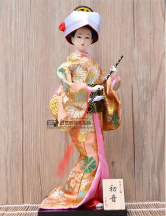 

1 PC Japanese Geisha Doll Ornament Craft Home Decoration Kimono Style Gift Multi Pattern Stylish