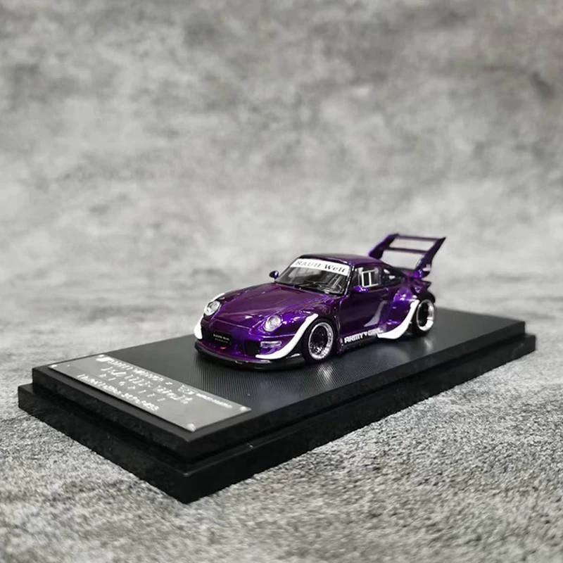 Уличное оружие Модель автомобиля 1:64 RWB 993 металлическое пурпурное крепление