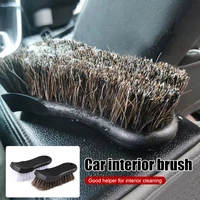 soft horsehair brush car cleaning tool leather seat dashboard auto detailing brush car interior cleaning tool car wash brush