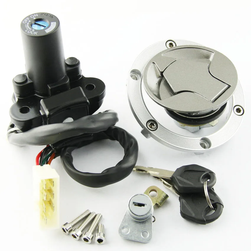 Ключи блокировки крышки топливного бака мотоцикла для Kawasaki EX250 Ninja 250 EX300 300 ER250 Z250