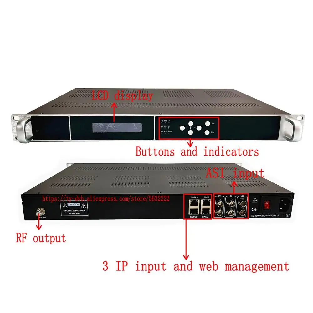 16-канальный IPASI модулятор DVB-TDVB-CATSCISDB-T с перемultipлексированием TS для цифровых ТВ-систем головных станций (art.: 3920d960b2ae2) - 3920d960b2ae2