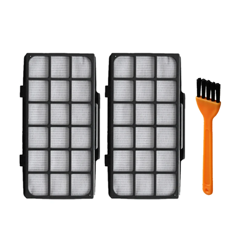 Сменный комплект заднего HEPA-фильтра из 2 шт. с чистящей щеткой для Rowenta RO7611 RO7623 RO7634