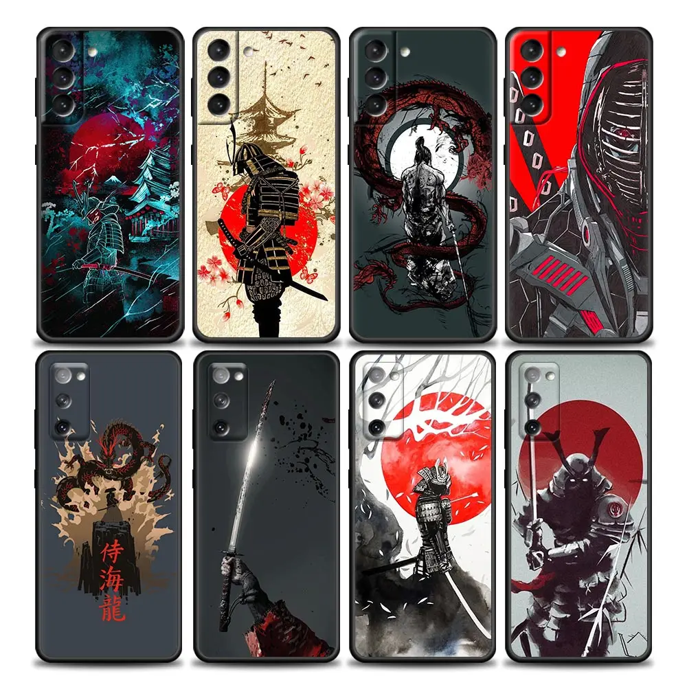 

Samurai Japan Art Sac Samsung Case for Galaxy S7 S8 S9 S10e S21 S20 Fe Plus Note 20 Ultra 5G Case Soft Silicone