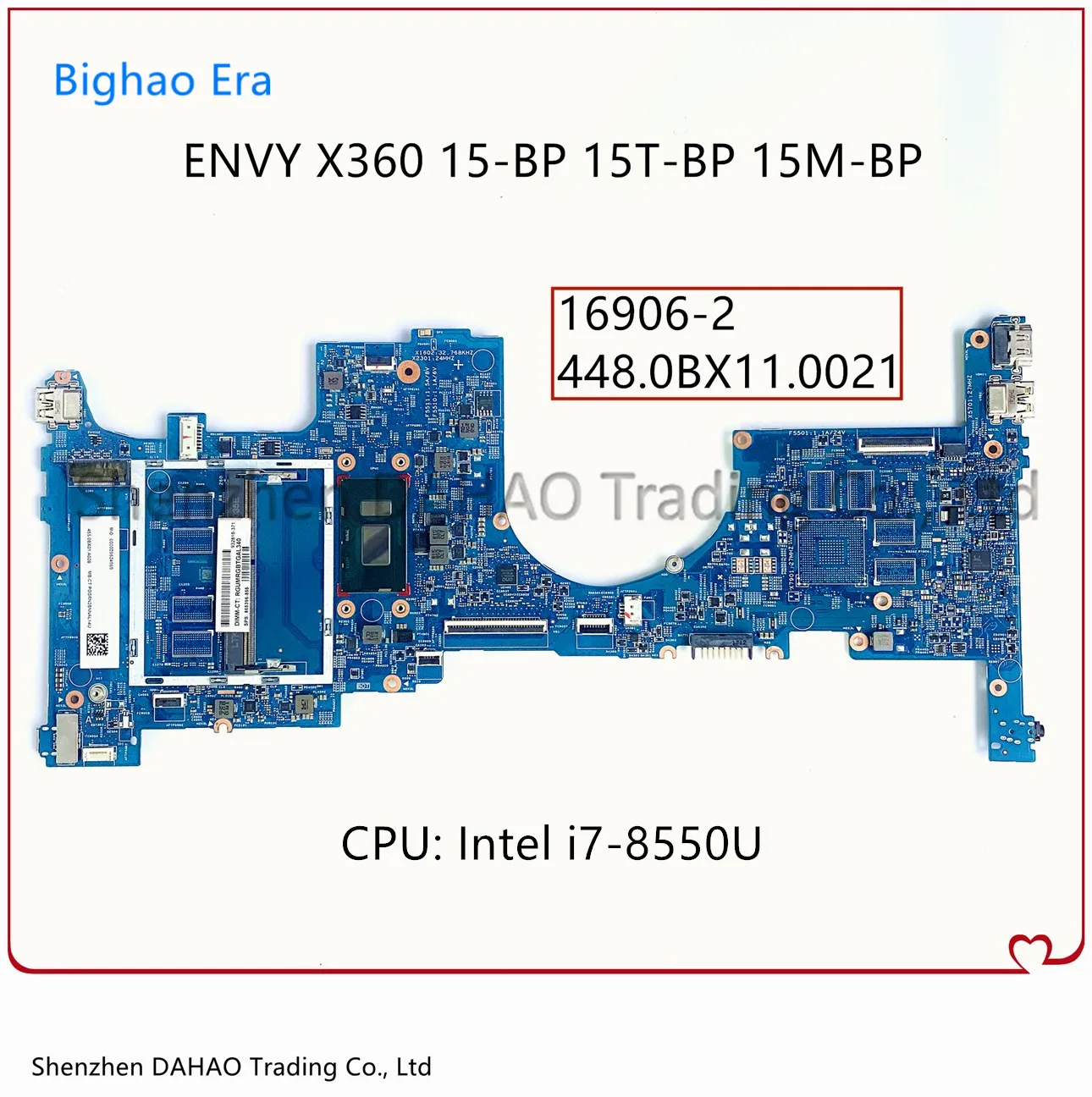 

For HP ENVY X360 15-BP 15T-BP 15M-BP Laptop Motherboard With i7-8550U CPU 16906-2 448.0BX11.0021 Mainboard 100% Fully Tested