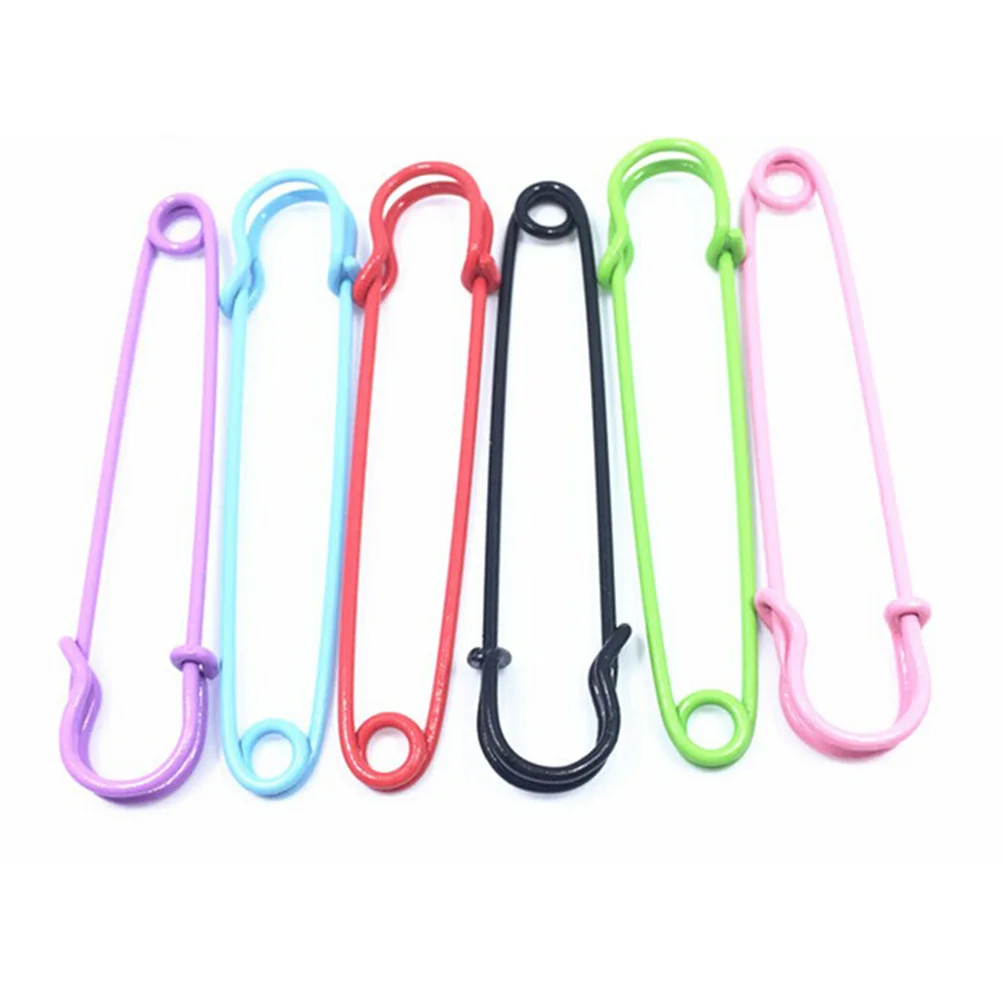 

6pcs Colored Safety Safety Steel Safety Small Safety for DIY Sewing Quilting Craft Pin Needles ( Mixed Colors )
