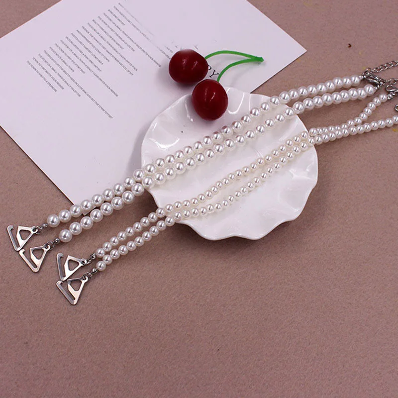 

Pearls Shoulder Straps Intimate Accessories Decorative Elastic Bra Shoulder Straps Imitation Pearls Bras Strap Wedding Dress