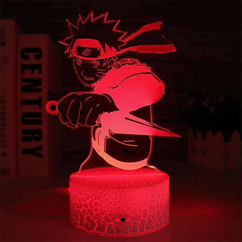 

Naruto Uchiha Itachi Anime Figures Night Light 3D Led Acrylic Shippuden Lamp Action Color Changeable For Kids Gifts
