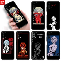 anime neon genesis ayanami rei amoled phone case for xiaomi redmi note 11 11s 11t 11e 10 10t 10s 9s 8t 9 8 7 pro 5g black cover