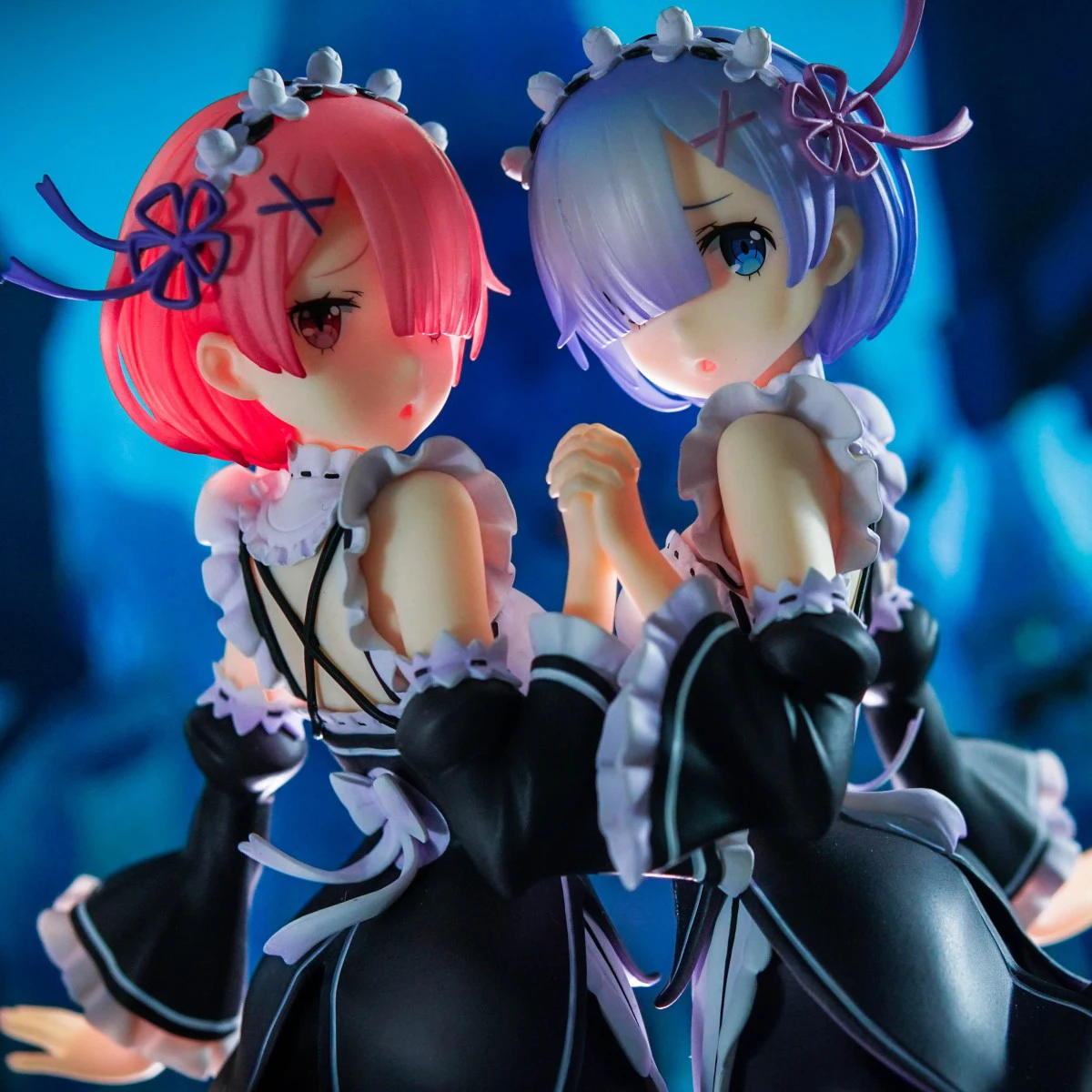 Re:ZERO-начальная жизнь в другом мире Rem &amp Ram Twins Ver. 1/7 полный комплект фигурок